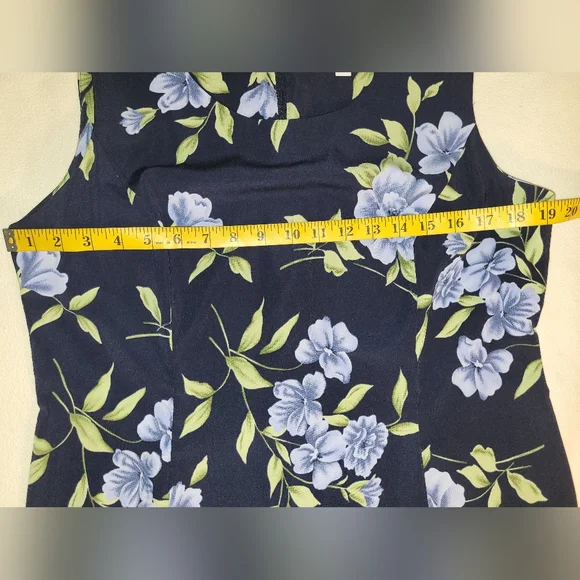 90's Vintage Floral Cap Sleeve Maxi Studio 1 Dress Size 14 Unlined Gardengirl - Picture 4 of 11